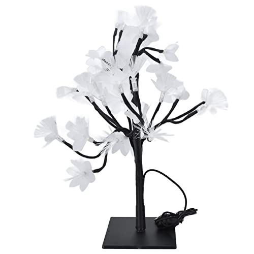 Phefop USB Fiber Optic Light 24 LED Bead Warm Light Flower for Home Garden Courtyard Decoration Plastic Material