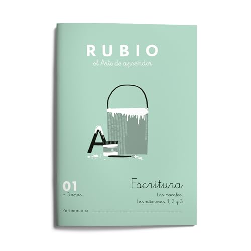 01 Escritura RUBIO | Las las vocales (o, i, u). Los numeros 1, 2 y 3 | +3 años