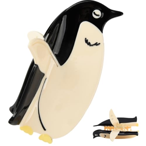 Pinzas para el pelo con pinza, diseño de pingüino creativo, accesorios de estilo para bodas, bailes, profesión, escuela, deportes, danza