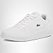 Lacoste Men's T-Clip Sneaker, White/White, 11