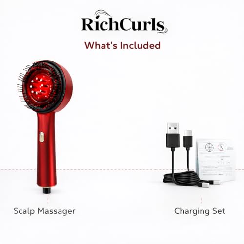 Image of Premium Head Scalp Electric Massager 2 in 1 Hair Oil Applicator Comb | IPX7 Waterproof Portable Massager Brush | Hair Growth & Stress Relief Scalp Care