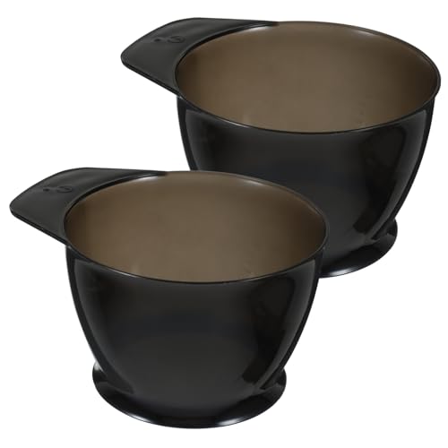 iplusmile Lot De 2 Bols De Teinture Pour Cheveux Anti-dérapants En Plastique, Taille Standard, Pour Coloration Et Coiffure Professionnelle, Usage Salon, Fond Gradué Pratique