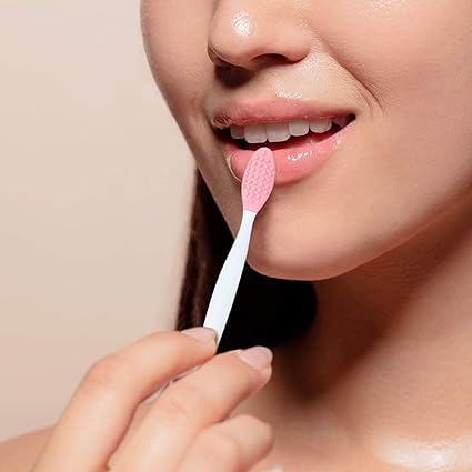BANIRA Silicone Double-Sided Soft Exfoliating Face & Lip Brush / (Multicolor)