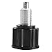 Universal Bike Pull Pin Spring Knob Screw Replacement Parts for Fitness Exercise Machines, Black, M16 Diameter 38mm