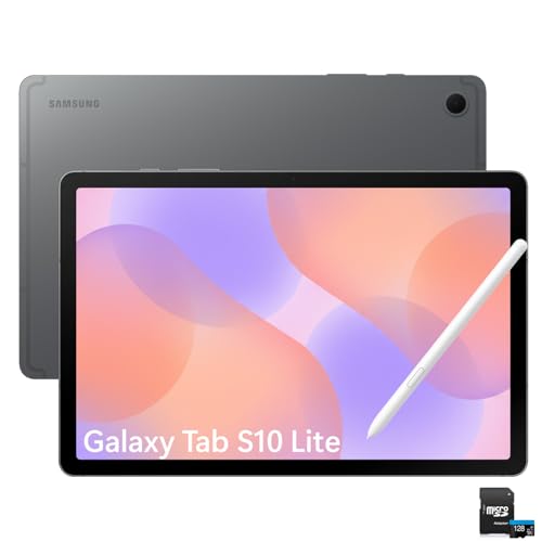 Samsung Galaxy Tab S10 Lite Wi-Fi 256GB (Grey) International Version with 128GB SD Card | 10.9″ Large Display, S Pen Included, Long Battery Life, Smooth Multi-Tasking