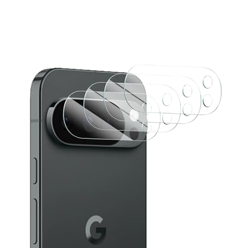 4-Pack Camera Lens Protector for Google Pixel 10 Pro Tempered Glass Camera Cover Screen Protector Accessories HD Anti-scratch Bubble Free 9H Hardness Shockproof Full Protective