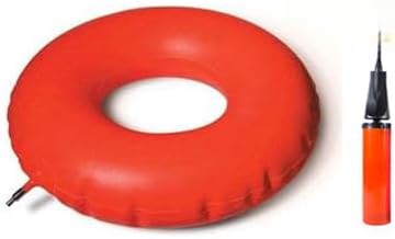 BODY FITNESS Air Cushion 45 cm (16.75 inch Round shap) Pillow, Inflatable Round Seat Cushion, Donut Cushion, Useful for Individuals Suffering from Coccyx or Tailbone Injury, Round Donut Pillow