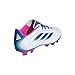 adidas Unisex-Kids Goletto IX Firm Ground/Multi Ground Soccer, White/Bright Royal/Team Shock Pink, 5