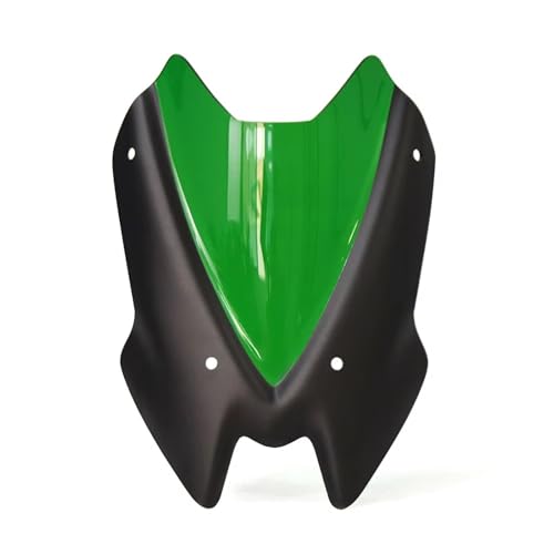 Pare-brise moto Kawasaki Z900 réduit la fatigue du vent visière sport verte
