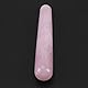 Massage-Stein-Stick für Akupunktur-Therapie Stick Point Behandlung, Crystal Massage Rosenquarz-Stick, GuaSha Scraping Massage-Tool, Pink, Schwarz, Transparent Optional(Rosa)