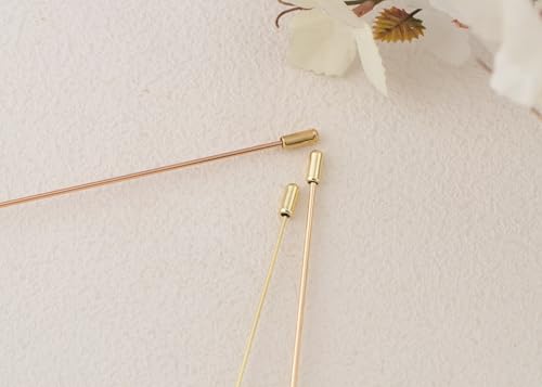 Image of Alilang 3Pcs Vintage Style Hat Lapel Brooch Pins with Flexible Bendable Design for Secure Fit on Hats, Scarves, and Suits