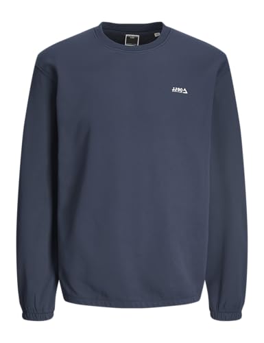 JACK & JONES Jcobasic Sweat Crew Neck Sudadera, Azul Marino, M para Hombre