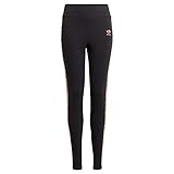 fester Sitz adidas Mädchen Hw Leggings, Black/Trace Pink/Multicolor, 11 Jahre EU