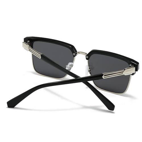 Lunettes de soleil pour hommes gris dégradé tendance mode - 2