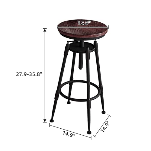 Tabourets de bar cuisine bleu sarcelle bois pivotants 360