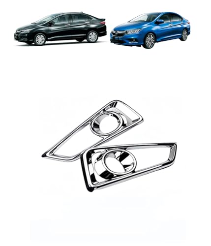 Hophelia ホンダ に適用 グレイス GM4/GM5/GM6/GM9 2014年12月〜2020年7月 フロントフォグガーニッシュ フォグランプベゼル フロントフォグカバー フォグアイラインガーニッシュ 外装 カスタム パーツ For GRACE 専
