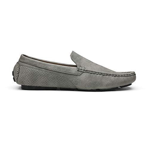 Bruno Marc Mens Penny Loafers Moccasins Shoes,Size 12,Grey,3251314