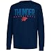 NBA Oklahoma City Thunder Men's T-Shirt Athletic Quick Dry Long Sleeve Tee Shirt, X-Large, Navy