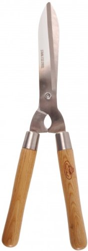 Heckenschere Gartenschere Länge 49 cm Edelstahl Holz