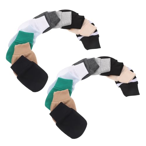 LOGOFUN 10pairs Baby Mittens Newborn Anti-scratch Gloves Soft Breathable Warm Protective Kids Hand for Fall Winter4