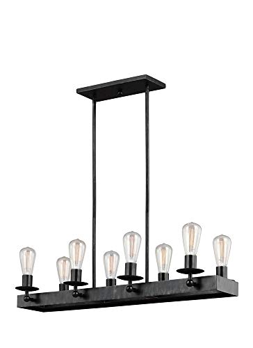 Best Deal 🛒 Sea Gull Lighting 3110208-846 Ravenwood Manor Eight-Light Chandelier Hanging Modern Fixture, Stardust Finish