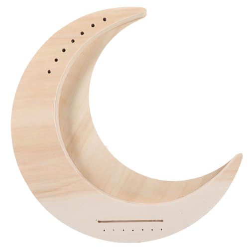 ERINGOGO 7 String Lyre Harp String Musical Instrument for Beginners DIY Moon Shape Design Unfinished Surface for String Instrument for for Music Lovers