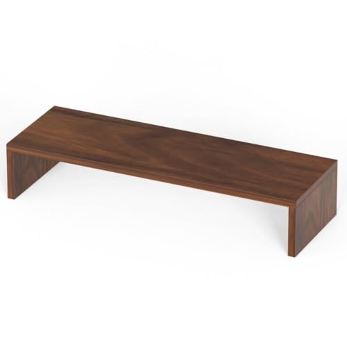 Image of Wudyhub Computer Desk | Laptop Table | Monitor Stand | Sturdy Desk for Home, Office, Bedroom, Living Room (ST-13-Brown)
