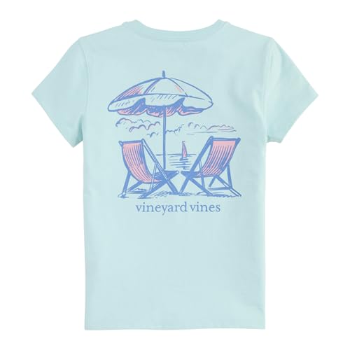 vineyard vines Girls' Beach Chairs Short-Sleeve Pocket Tee