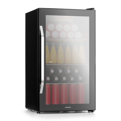 KLARSTEIN Mini Frigo de Chambre et Bureau pour Boisson, Petit Frigo Silencieux, Refrigerateur Mini Bar 80L, Petit Réfrigérateur Camping, Étagères...