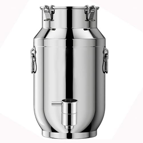 Jarra Con Grifo Lechera Acero Inoxidable 5 Litro Cubo Para Vino/recipiente Para Lácteos/bidón De Leche/jarra Con Tapa Sell,capacity-15liter