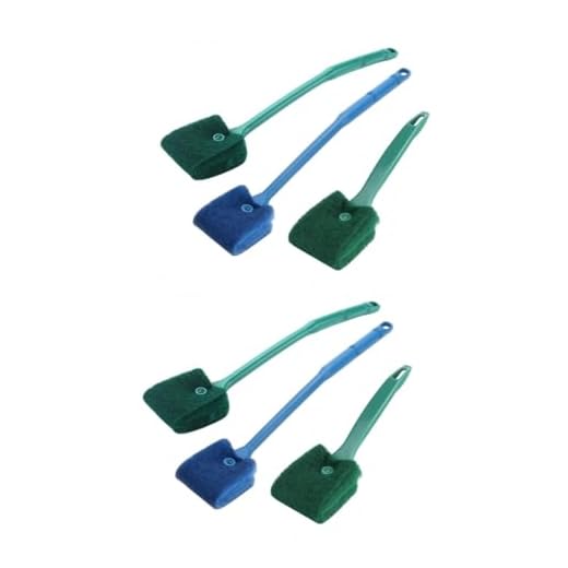 6 Peças Limpador De Aquário Purificador De Algas Removedor De Algas Escova De Limpeza De Aquário Acessórios Para Aquário Dupla Face Algicida