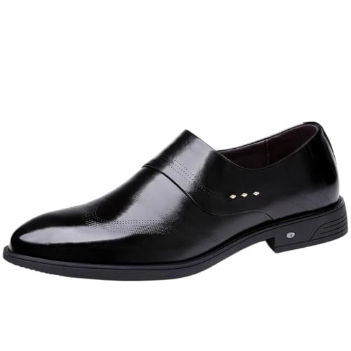 Classic Slip On Loafers for Men Business Office Dress Leather Formal Shoes
