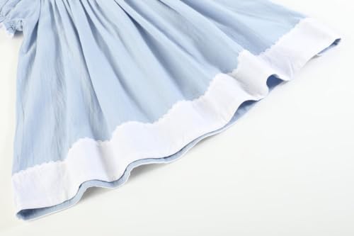 Baby and Girls Christmas Smocked Bishop Dress4