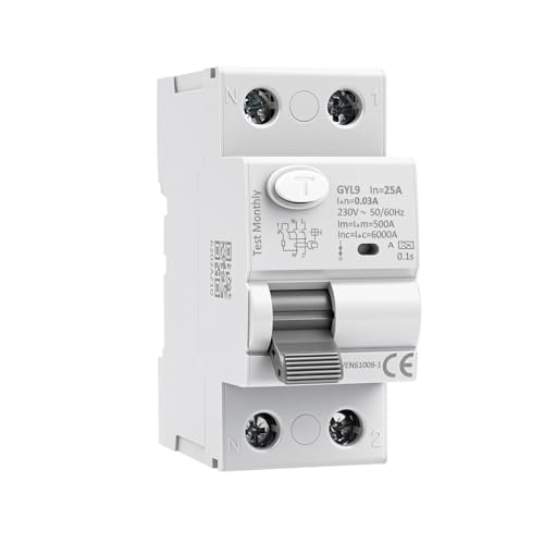 Interrupteur différentiel AC230V 25A pour sécuriser la cuisine et la machine à laver