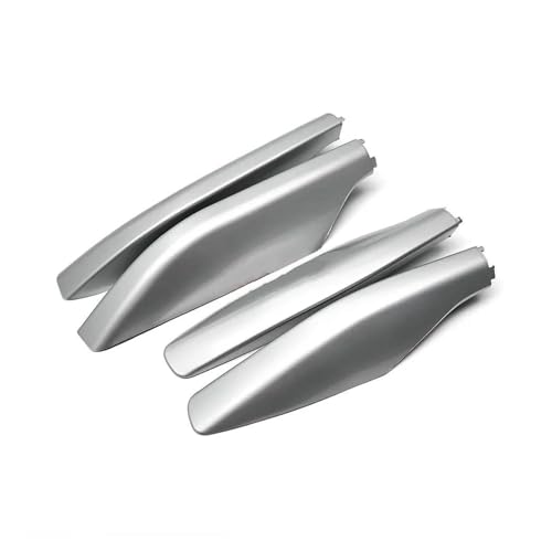 Cofre Techo Coche Maletero para Toyota para Land para Cruiser para Prado FJ120 2003-2009 Coche ABS Techo Rail Final Cubierta Protectora Shell(Plata)