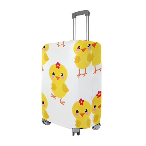 Joisal Luggage Protector Custom Suitcase Covers Cute Yellow Chickens Protective Print Flight Travel Suitcase Sleeve, XL, Fits 29-32 Inch Case3