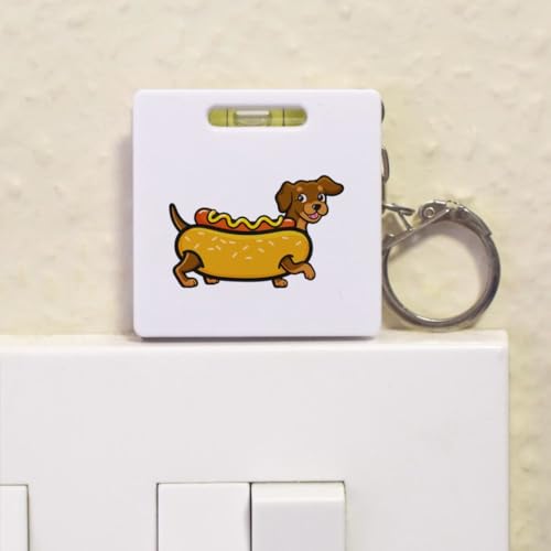 Cinta métrica llavero perro Azeeda Hot Dog miniatura 4