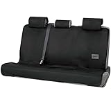ボンフォーム(BONFORM) シートカバー ファインテックスEX 防水 撥水 枕カバー付 後席シートベルト対応 後席用 ブラック 4092-28BK