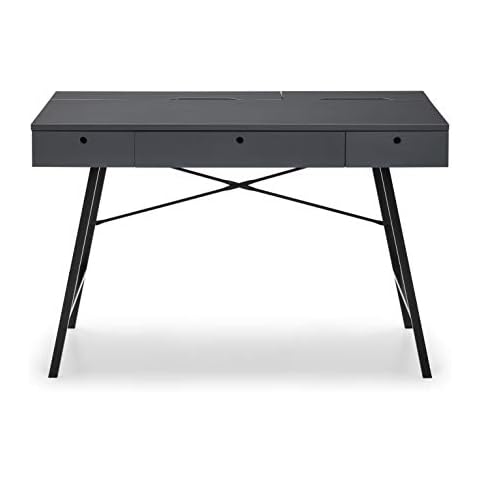 Julian Bowen Trianon Desk in Grey Cover