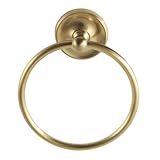 Kingston Brass BA314BB Classic Towel-Ring, Brushed Brass , 6.06 x 1.56 x 2.69