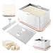Tofu Press,Stainless Steel Tofu Press with Presser Towel and Drip Tray,DIY Paneer Maker for Homemade Firm-Tofu,Cheese Press for Vegan Cheese,Paneer,Improved Tofu-Flavor Texture(L)