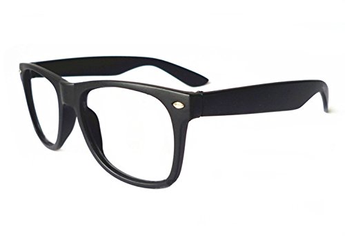 FancyG Classic Retro Fashion Style Glasses Frame Eyewear NO LENS - Matte Black