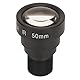 Cyrank Einplatinenobjektiv, 50 Mm, 5 MP, HD, M12-Schnittstelle, Aluminiumlegierung, HD-Einplatinenobjektiv Sicherheitskamera Weitwinkelinse Für CCTV-Sicherheits-Webkamera