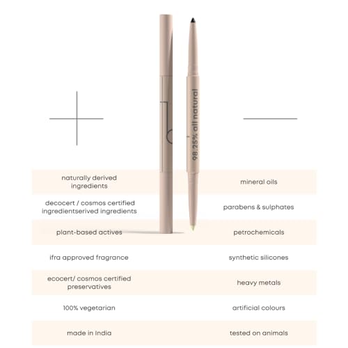 Image of Truth Be Told Herbal Kajal with Soothing Eye Balm | 2-in-1 Ayurvedic Kajal & Camphor Balm Stick | Triphala Ghee Nourishment for Dry & Tired Eyes | Natural, Smudge-Proof, Paraben-Free, Made in India