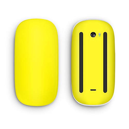 Design Skinz Solid Yellow Vinyl Decal Compatible with The Apple Magic Mouse 2 (Wireless, Rechargable) with Multi-Touch Surface