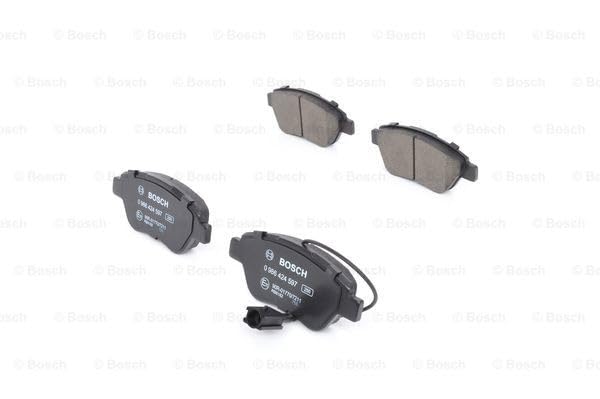 402B0309 RIDEX Remblokken Vooras, Met akoestische slijtagewaarschuwing voor FORD TRANSIT