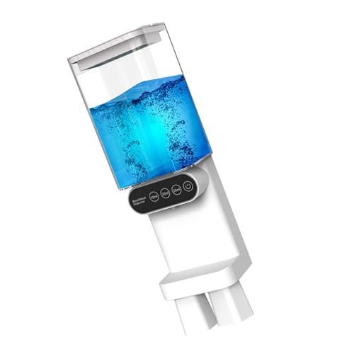 Dispensador de enjuague bucal sin contacto de 700 ml, diseño eléctrico montado en la pared con tazas, ideal para niños y adultos, dispensador de enjuague bucal de control automático