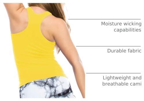 Image of Kurve Premium Girls Seamless Supersoft Wide Strap Comfortable Racerback Tank (Made with Love in The USA)