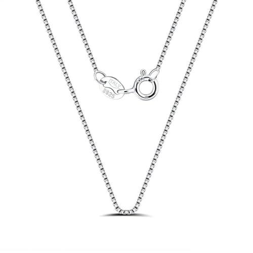 Collier chaîne maille vénitienne en argent véritable de 1.0mm pour femme