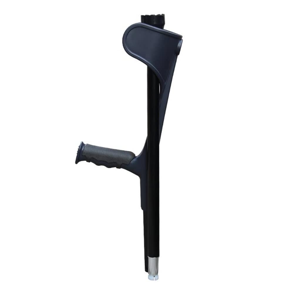 Muletas para Antebrazos, Muletas Plegables para Adultos, Muletas Ortopedicas Caminar para Niños (Color : Zwart, Size : 2COUNTS)